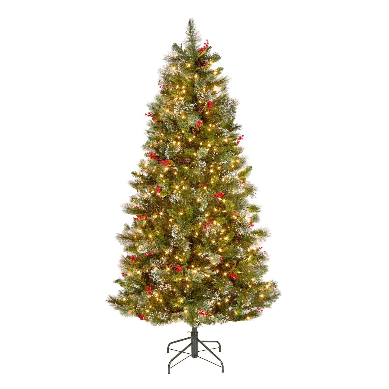 6.5ft. Pre-Lit Wintry Pine® Artificial Christmas Tree, Clear Lights